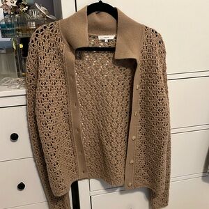 Vince crochet cardigan